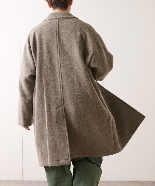 DANTON(ダントン)の「【DANTON/ダントン】チェスターコート(チェスターコート・メンズ・ネイビー/ライトベージュ・40/42)」の4枚目の写真