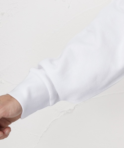 Mac-House（マックハウス）の「Batwing CREWNECK SWEAT/バッドウィングクルーネックスウェット（Tシャツ/カットソー・メンズ・ホワイト・M/S/L）」の8枚目の写真