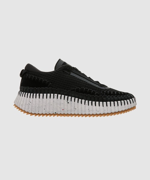 Chloe(クロエ)の「NAMA / スニーカー SUSTAINABLE Low TOP SNEAKER(スニーカー・レディース・ブラック・37/36/38)」の2枚目の写真
