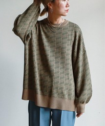 feepur | ジャガード柄オーバーニット(ニット/セーター)