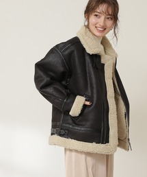N.(N. Natural Beauty Basic) | 【ALPHA】W’B-3“FAKE MOUTON”フェイクムートンジャケット(ブルゾン)
