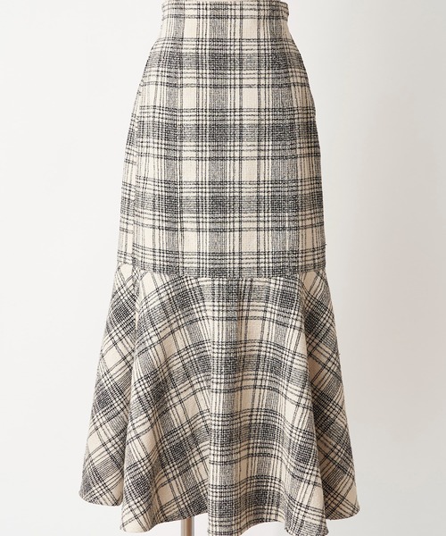 one after another NICE CLAUP（ワンアフターアナザーナイスクラップ）の「【WEB限定】Ｓ・Mサイズあり！ツイードハイウエストマーメイドスカート（スカート・レディース・ホワイト系その他/ブラック系その他/ブラウン系その他・SMALL/MEDIUM）」の22枚目の写真