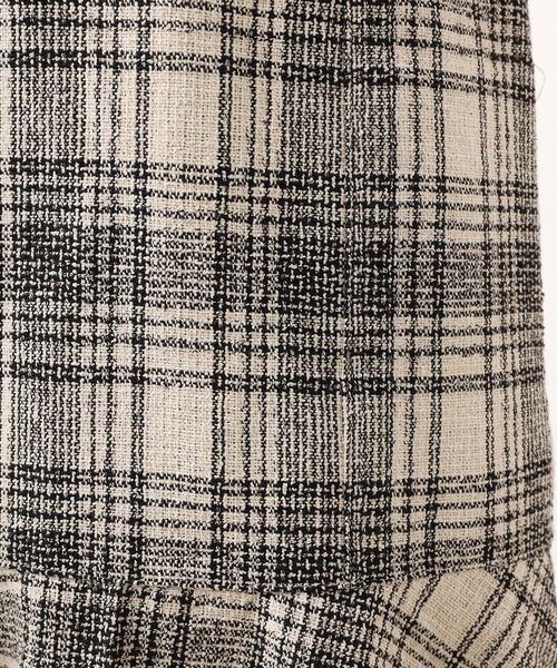 one after another NICE CLAUP（ワンアフターアナザーナイスクラップ）の「【WEB限定】Ｓ・Mサイズあり！ツイードハイウエストマーメイドスカート（スカート・レディース・ホワイト系その他/ブラック系その他/ブラウン系その他・SMALL/MEDIUM）」の9枚目の写真