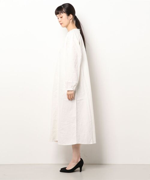 Samansa Mos2（サマンサ モスモス）の「胸レース貼りワンピース（ワンピース・レディース・グレー/オフホワイト/ミント・ﾌﾘ-）」の4枚目の写真