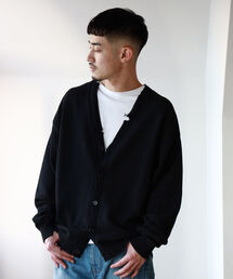 BEAMS | BEAMS / 7ゲージ ダメージ Vネック カーディガン(カーディガン/ボレロ)