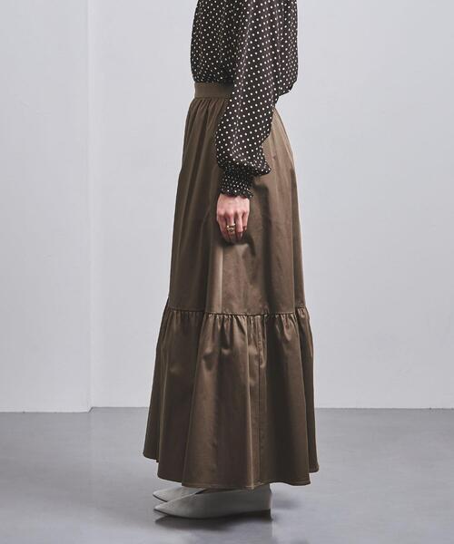 UNITED ARROWS（ユナイテッドアローズ）の「＜UNITED ARROWS＞C ティアード マキシ スカート W◆（スカート・レディース・ホワイト/ブラック/モカ・38/36/34）」の7枚目の写真