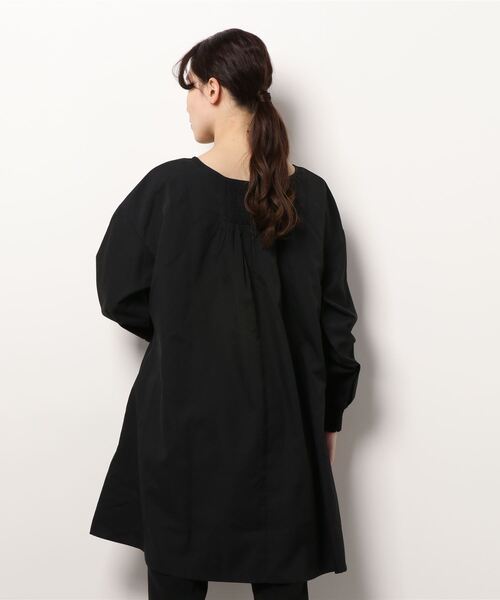 coca(coca)(コカ)の「ボートネックギャザーチュニック(チュニック・レディース・ブラック/キャメル・ONE SIZE)」の16枚目の写真