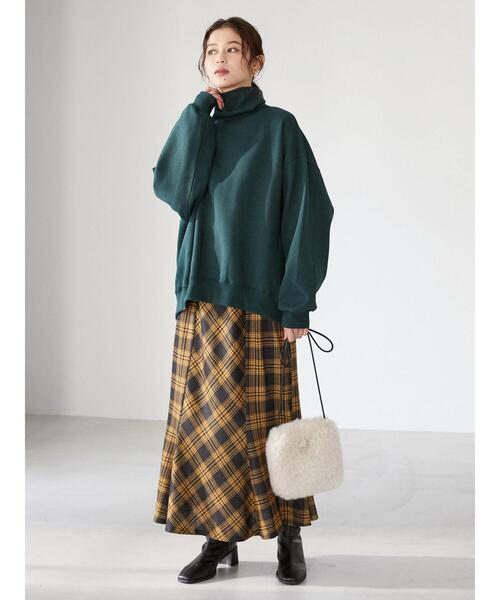 Green　Parks（グリーンパークス）の「・novem9 チェックマーメイドスカート＊（スカート・レディース・レッド/イエロー/グリーン/アイボリー・FREE）」の17枚目の写真