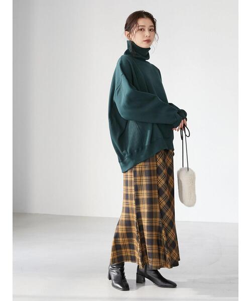 Green　Parks（グリーンパークス）の「・novem9 チェックマーメイドスカート＊（スカート・レディース・レッド/イエロー/グリーン/アイボリー・FREE）」の18枚目の写真