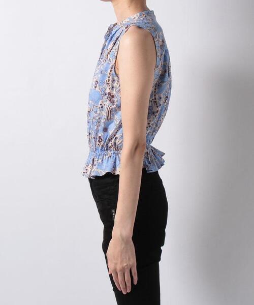 To b. by agnes b.(トゥービーバイアニエスベー)の「WR23 CHEMISE ボタニカルプリントブラウス(シャツ/ブラウス・レディース・ブルー・38/36)」の3枚目の写真