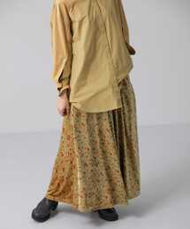 KBF | プリントベロアロングスカート(スカート)