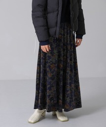KBF | プリントベロアロングスカート(スカート)