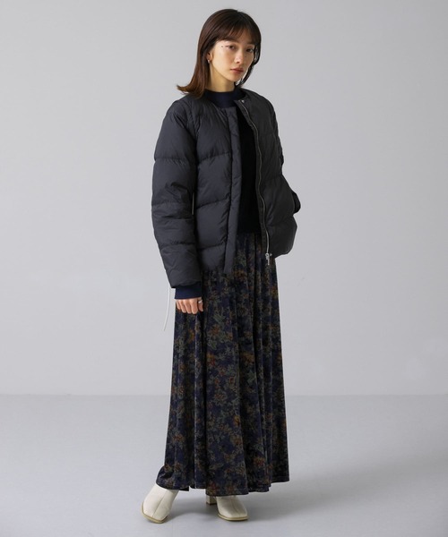 KBF（ケイビーエフ）の「プリントベロアロングスカート（スカート・レディース・ベージュ系その他/ブルー系その他・ONE）」の6枚目の写真