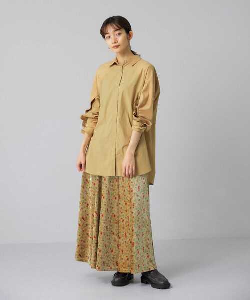 KBF（ケイビーエフ）の「プリントベロアロングスカート（スカート・レディース・ベージュ系その他/ブルー系その他・ONE）」の10枚目の写真