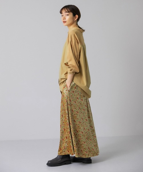 KBF（ケイビーエフ）の「プリントベロアロングスカート（スカート・レディース・ベージュ系その他/ブルー系その他・ONE）」の11枚目の写真