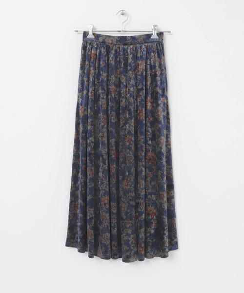 KBF（ケイビーエフ）の「プリントベロアロングスカート（スカート・レディース・ベージュ系その他/ブルー系その他・ONE）」の20枚目の写真