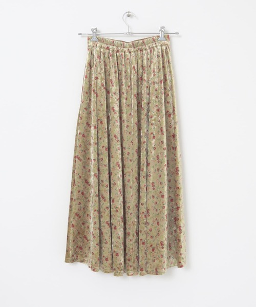 KBF（ケイビーエフ）の「プリントベロアロングスカート（スカート・レディース・ベージュ系その他/ブルー系その他・ONE）」の22枚目の写真