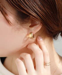 ANEMONE | マットメタルボリュームフープピアス(ピアス(両耳用))