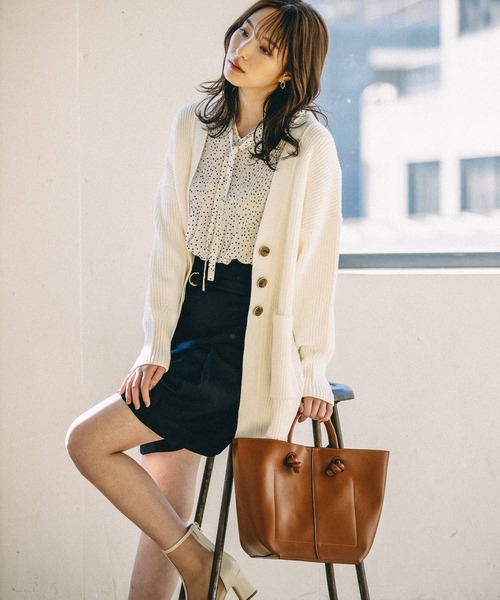 Andemiu（アンデミュウ）の「ムスビトート267356（トートバッグ・レディース・オフホワイト/イエロー/キャメル・FREE）」の4枚目の写真