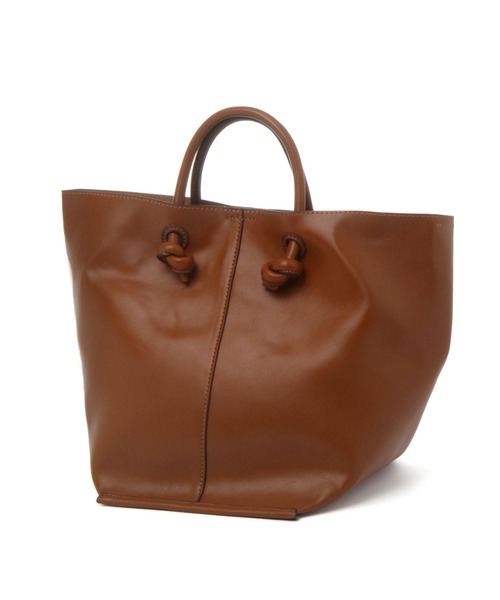 Andemiu（アンデミュウ）の「ムスビトート267356（トートバッグ・レディース・オフホワイト/イエロー/キャメル・FREE）」の5枚目の写真