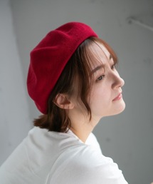 14+（イチヨンプラス）の「シンプルニットベレー帽（ハンチング/ベレー帽）」