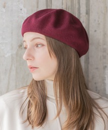 14+（イチヨンプラス）の「シンプルニットベレー帽（ハンチング/ベレー帽）」