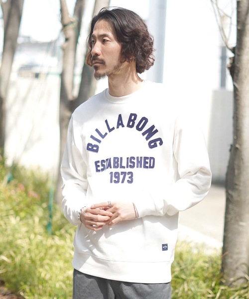 BILLABONG(ビラボン)の「BILLABONG メンズ NEW COLLEGE トレーナー 【2022年春夏モデル】/ビラボンスウェットトレーナー(スウェット・メンズ・ネイビー/オフホワイト・LARGE/MEDIUM)」の2枚目の写真