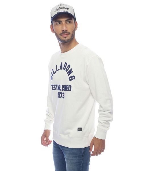 BILLABONG(ビラボン)の「BILLABONG メンズ NEW COLLEGE トレーナー 【2022年春夏モデル】/ビラボンスウェットトレーナー(スウェット・メンズ・ネイビー/オフホワイト・LARGE/MEDIUM)」の3枚目の写真