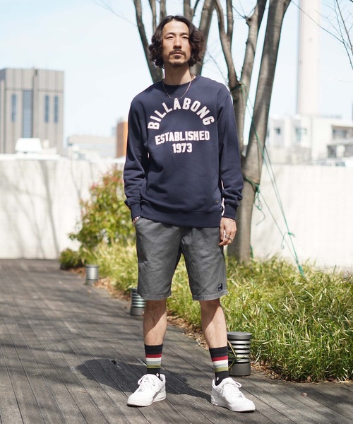 BILLABONG(ビラボン)の「BILLABONG メンズ NEW COLLEGE トレーナー 【2022年春夏モデル】/ビラボンスウェットトレーナー(スウェット・メンズ・ネイビー/オフホワイト・LARGE/MEDIUM)」の10枚目の写真