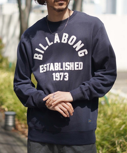 BILLABONG(ビラボン)の「BILLABONG メンズ NEW COLLEGE トレーナー 【2022年春夏モデル】/ビラボンスウェットトレーナー(スウェット・メンズ・ネイビー/オフホワイト・LARGE/MEDIUM)」の12枚目の写真
