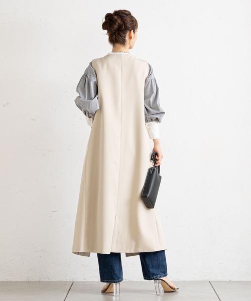 prose verse（プロズヴェール）の「金ボタンジレ2WAYジャンスカ（ジャンパースカート・レディース・ブラック/グリーン/アイボリー/モカ・ﾌﾘ-/FREE）」の22枚目の写真