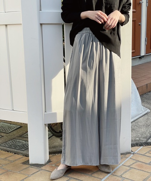 Banner Barrett(バナーバレット)の「リラックスワイドパンツ(その他パンツ・レディース・アイボリー/オレンジ/グレー/ブルー・38)」の3枚目の写真