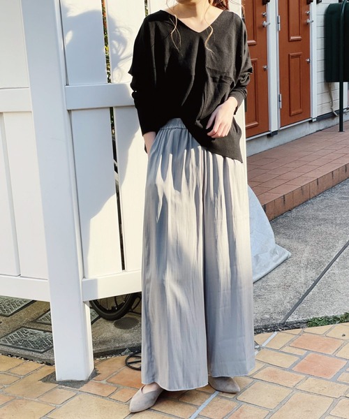 Banner Barrett(バナーバレット)の「リラックスワイドパンツ(その他パンツ・レディース・アイボリー/オレンジ/グレー/ブルー・38)」の8枚目の写真