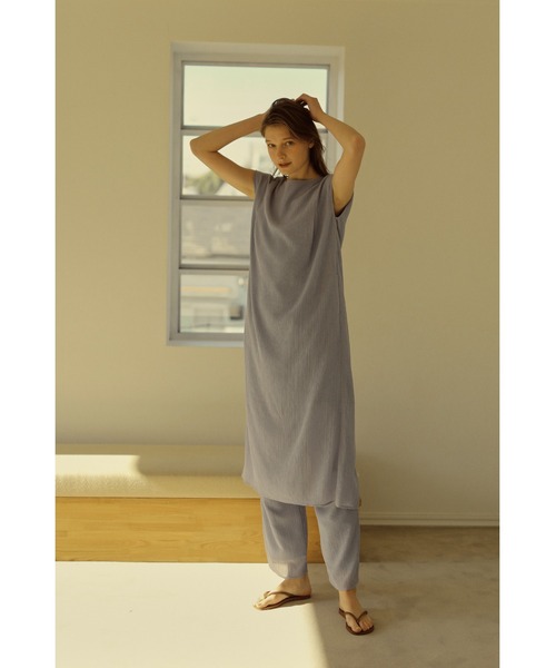 LA PEAU DE GEM（ラポドゥジェム）の「【LA PEAU DE GEM】カールマイヤーワンピース（ワンピース・レディース・ピンク/ブルー・FREE）」の4枚目の写真