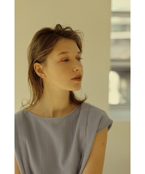 LA PEAU DE GEM（ラポドゥジェム）の「【LA PEAU DE GEM】カールマイヤーワンピース（ワンピース・レディース・ピンク/ブルー・FREE）」の5枚目の写真