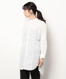 NICOLE white | ペイスリー柄 生地刺繍ロングブラウス(シャツ/ブラウス)