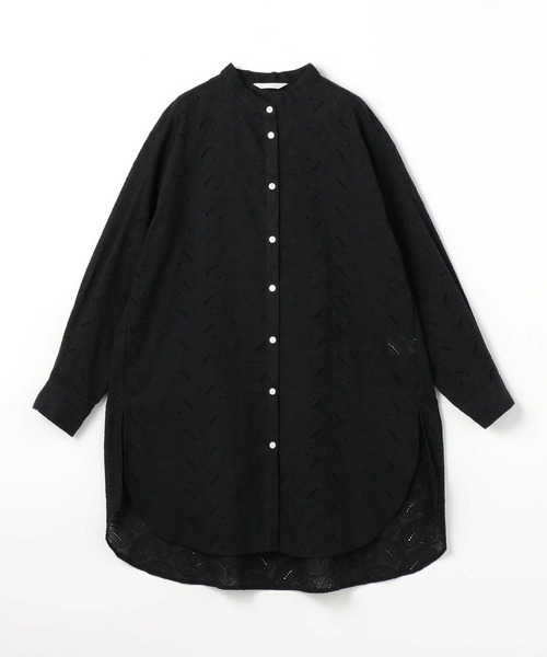 NICOLE white（ニコルホワイト）の「ペイスリー柄 生地刺繍ロングブラウス（シャツ/ブラウス・レディース・ブラック/オフホワイト・FREE）」の17枚目の写真