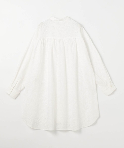 NICOLE white（ニコルホワイト）の「ペイスリー柄 生地刺繍ロングブラウス（シャツ/ブラウス・レディース・ブラック/オフホワイト・FREE）」の16枚目の写真