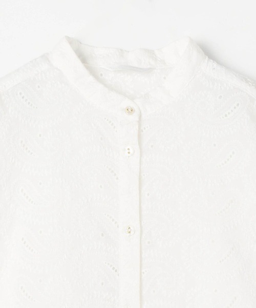 NICOLE white（ニコルホワイト）の「ペイスリー柄 生地刺繍ロングブラウス（シャツ/ブラウス・レディース・ブラック/オフホワイト・FREE）」の15枚目の写真