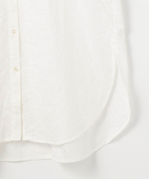 NICOLE white（ニコルホワイト）の「ペイスリー柄 生地刺繍ロングブラウス（シャツ/ブラウス・レディース・ブラック/オフホワイト・FREE）」の13枚目の写真