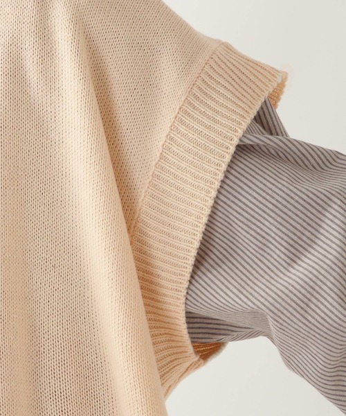 ALAND（エーランド）の「3.3Field Trip／Vネックオーバーベスト　2273939（ベスト・メンズ・ブラック/ダークグリーン/アイボリー・FREE）」の17枚目の写真