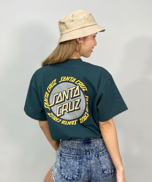 SANTA CRUZ(サンタクルーズ)の「【ムラサキスポーツ別注】SANTACRUZ/サンタクルーズ ルーズシルエット バックプリントTシャツ 502221445(Tシャツ/カットソー・レディース・グレー/グリーン/ブラック/ホワイト・L/XL/M)」の4枚目の写真