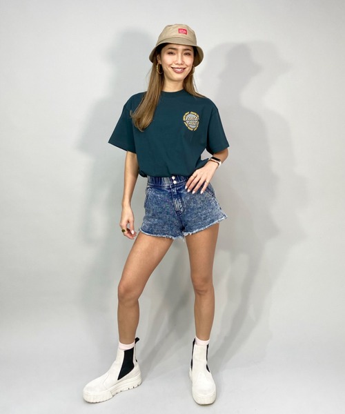 SANTA CRUZ(サンタクルーズ)の「【ムラサキスポーツ別注】SANTACRUZ/サンタクルーズ ルーズシルエット バックプリントTシャツ 502221445(Tシャツ/カットソー・レディース・グレー/グリーン/ブラック/ホワイト・L/XL/M)」の14枚目の写真