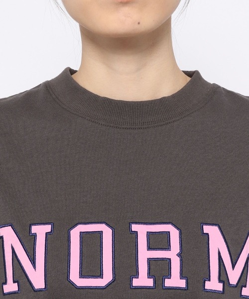 PAGEBOY(ページボーイ)の「カラフルカレッジTシャツ(Tシャツ/カットソー・レディース・チャコールグレー/オフホワイト/オートミール・FREE)」の6枚目の写真