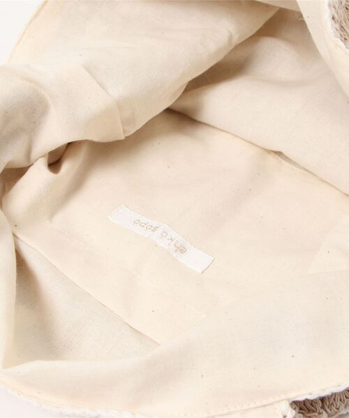 ehka sopo（エヘカソポ）の「配色かぎ針編みトートバッグ（トートバッグ・レディース・ブラック/グリーン/キナリ・ﾌﾘ-）」の7枚目の写真