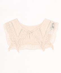 A BOND | 製品染めレースつけ衿（S～LL）(付け襟)