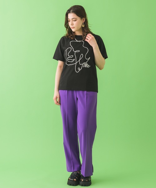 Paradise Picnic（パラダイスピクニック）の「dollupoops フェイスロープＴシャツ（Tシャツ/カットソー・レディース・ホワイト/ブラック・FREE）」の19枚目の写真