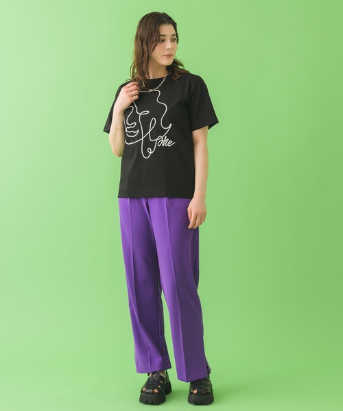 Paradise Picnic（パラダイスピクニック）の「dollupoops フェイスロープＴシャツ（Tシャツ/カットソー・レディース・ホワイト/ブラック・FREE）」の20枚目の写真