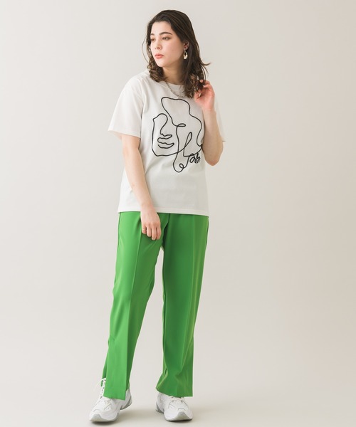 Paradise Picnic（パラダイスピクニック）の「dollupoops フェイスロープＴシャツ（Tシャツ/カットソー・レディース・ホワイト/ブラック・FREE）」の8枚目の写真