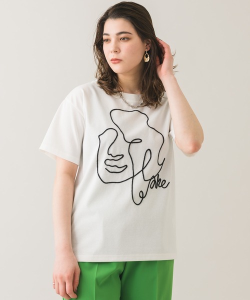 Paradise Picnic（パラダイスピクニック）の「dollupoops フェイスロープＴシャツ（Tシャツ/カットソー・レディース・ホワイト/ブラック・FREE）」の10枚目の写真